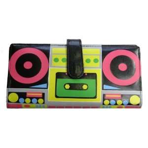 Bookbox Radio Cassette Tape Wallet Clutch Women Lady Retro 80s Ghetto 