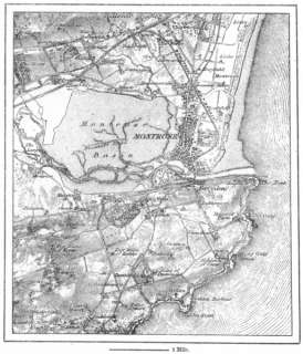 SCOTLAND Montrose, sketch map, c1885  