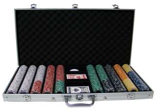 750 Ct Coin Inlay Poker Chips Set 15 Gram WPT 15g Metal  