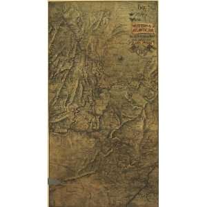  Civil War Map Birds eye map of the Western and Atlantic R 
