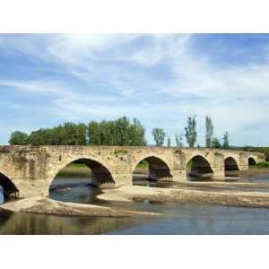 Arno River and the Romanesque Bridge of Ponte Buriano, Arezzo, Tuscany 