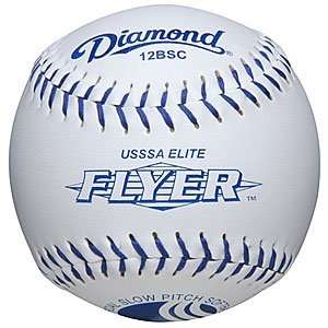  Diamond USSA Blue Flyer Synthetic SP Softballs   12 BSC 