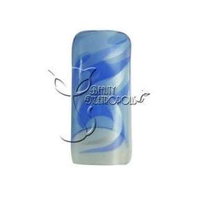 Blue Flame Pre designed Acrylic/UV Gel Artificial/False French Nail 
