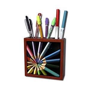  777images Photography Abstract   Colored pencils arraigned 
