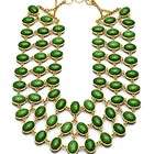 NWT Amrita Singh Reversible Cleopatra Bib Necklace in Ever Green And 