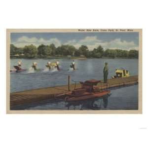  St. Paul, MN   Water Bike Race in Como Park Giclee Poster 