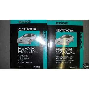  2002 Toyota Celica Service Repair Shop Manual Set Oem (2 
