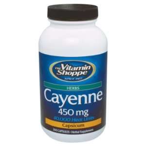 Vitamin Shoppe   Cayenne 450 Mg, 450 mg, 300 capsules