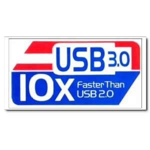  USB3.0 10X Faster Then USB2.0 badge , Case Sticker, Csae 