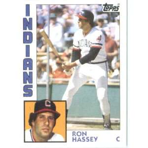  1984 Topps # 308 Ron Hassey Cleveland Indians Baseball 