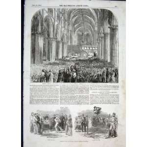   Exeter Cathedral Athletic Games Woolwich London 1850