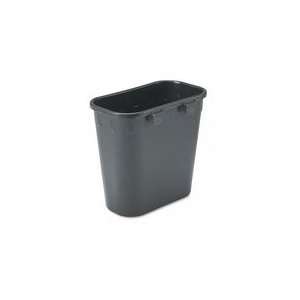 Paper Pitch Recycling Bin, Rectangular, Polyethylene, 1.75gal, B 