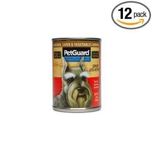 PetGuard Chicken, Liver and Vegetable Cat Food, 14  Ounce (Pack of 12 