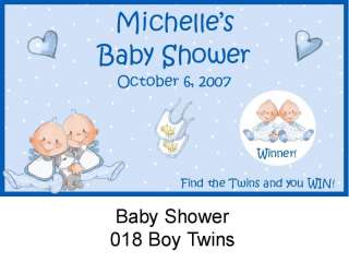 BABY SHOWER Scratch Off Tickets TWINS Girls or Boys  