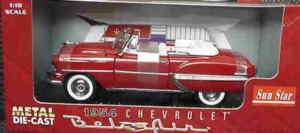 18 1954 Chevrolet Belair convertible RED  