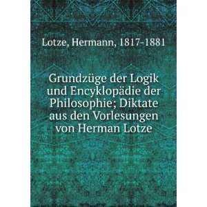   von Herman Lotze Hermann, 1817 1881 Lotze  Books