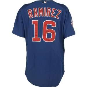 Aramis Ramirez Chicago Cubs Autographed Game Used 2004 Blue Majestic 