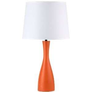  Lights Up Linen Shade Carrot Oscar 24 High Table Lamp 