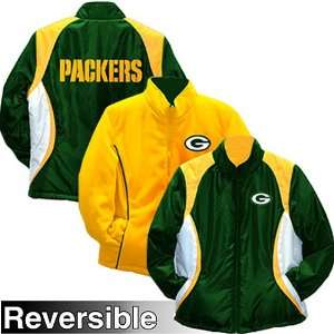  G III Green Bay Packers Womens Reversible Jacket Small 
