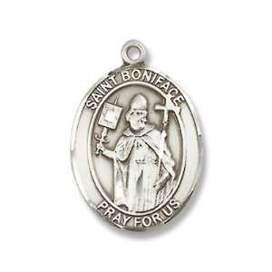   Silver Medal with 18 Sterling Chain Patron Saint of Tailors & Brewers