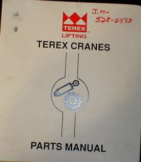 Terex RT200 RT 200 Series Crane Parts Catalog Manual  