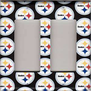 Pittsburgh Steelers Double GFI Light Switch Plate Cover  