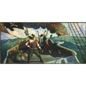   Wyeth   The Pirate Canvas   Unsigned Limited Edition