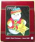AGC, Inc. Snowman Childd 3rd Christmas Dated 2000 Chri