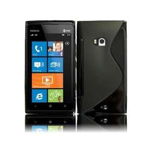  Nokia Lumia 900 Two Tone Tpu Case (S Shaped)   Black 
