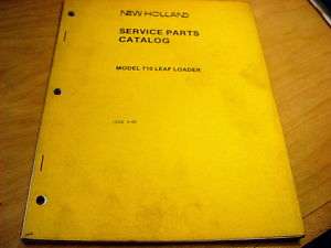 Ford New Holland 710 Leaf Loader Parts Manual Catalog  