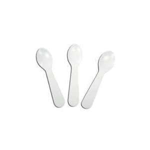  3 Lightweight Polystyrene Taster Spoons in White   3.000 