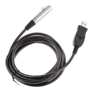 XLR Female 3M USB Microphone Mic Link Cable Adapter  