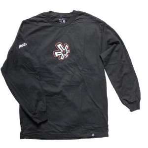  Asterisk Long Sleeve Logo T Shirt , Color Black, Size Sm 