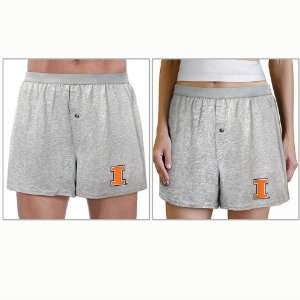  University of Illinois Boxers Gray XL