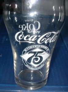 Coca Cola   75th Anniversary Glass   Houston, Texas  