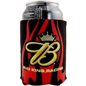    Budweiser Racing Flames Neoprene Beer Can Koozie
