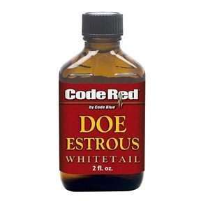 Code Red/Code Blue Doe Estrous Urine Buck Deer Hunting Lure 2oz FAST 