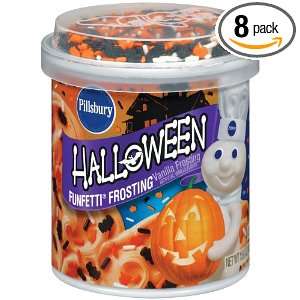 Pillsbury Funfetti Halloween Frosting, 15.6000 Ounce (Pack of 8 