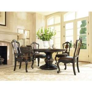  Grandover Round Pedestal Dining Table in Brown