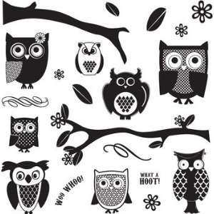  What A Hoot Owl Interactive   Rubber Stamps Arts, Crafts 