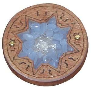   Unique Gemstone and Wooden Amulet Lucky Pisces Magnet 
