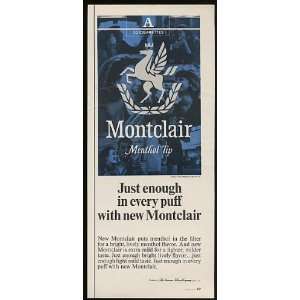  1966 Montclair Menthol Tip Cigarette Print Ad (10343 