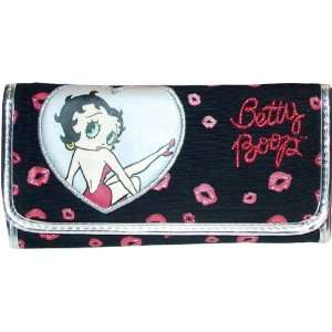 Betty Boop Heart Wallet Checkbook Bag Embroidered 