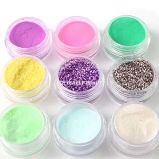 Nail Art Acrylic Liquid glitter Powder remover tips cupper decoration 
