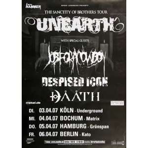  Unearth   The Sancity 2007   CONCERT   POSTER from GERMANY 