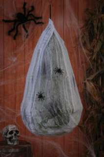 20 HANGING COCOON EGG SPIDERS CREEPY PROP HALLOWEEN  