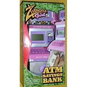  Zillionz Girl Pink ATM Savings Bank Toys & Games