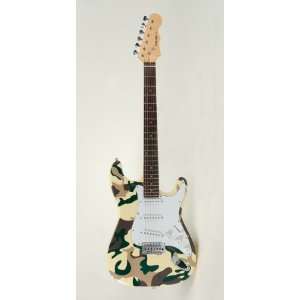 39 Camo Green Electric Guitar Case Pack 6 Toys & Games