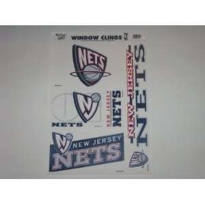 NEW JERSEY NETS Removable & Reusable Team Logo STATIC WINDOW CLINGS 