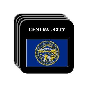  US State Flag   CENTRAL CITY, Nebraska (NE) Set of 4 Mini 